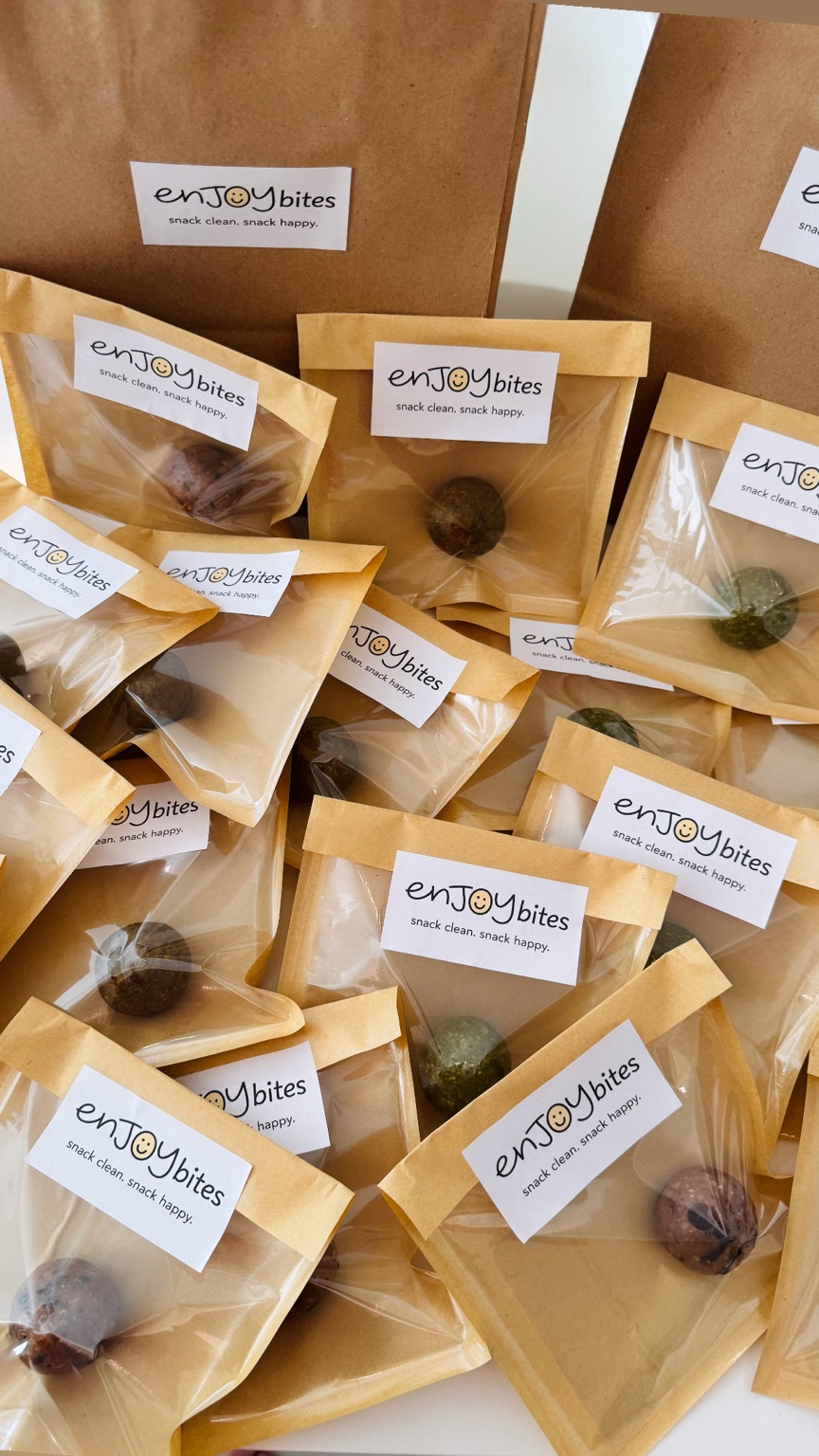 Individually packaged enJOY bites treats